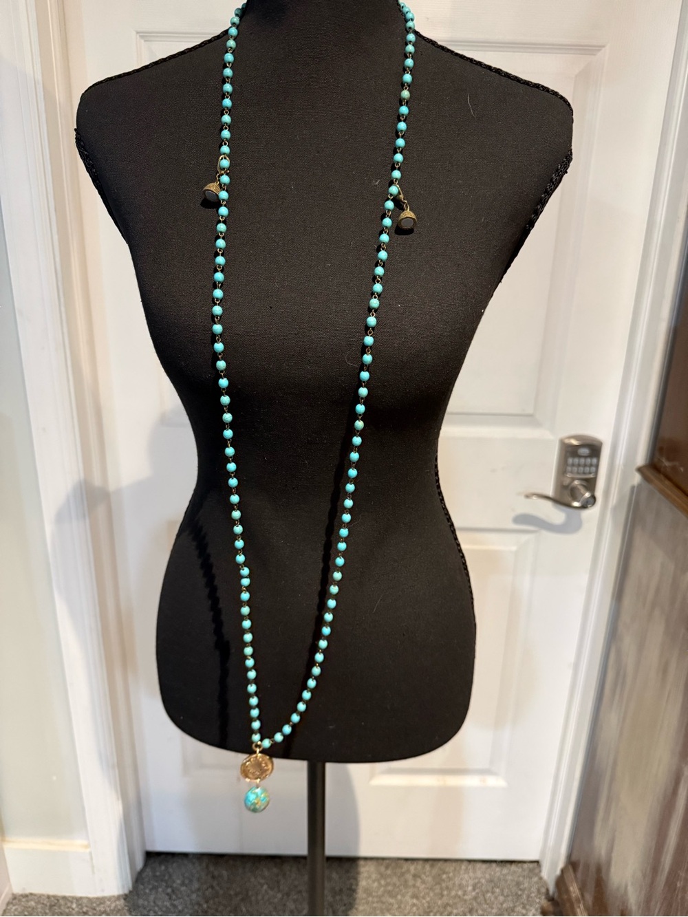 Katia Designs Turquoise Sunflower Grow necklace - Picture 4 of 4